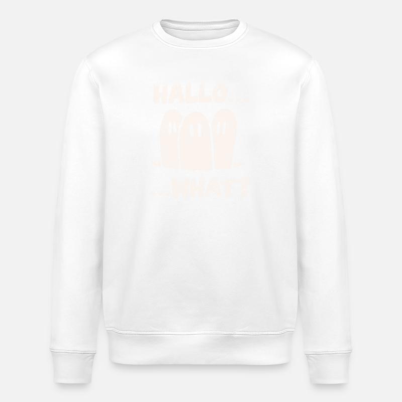 Hallo... Was? - Stanley/Stella Unisex Bio-Sweatshirt ROLLER - Weiß