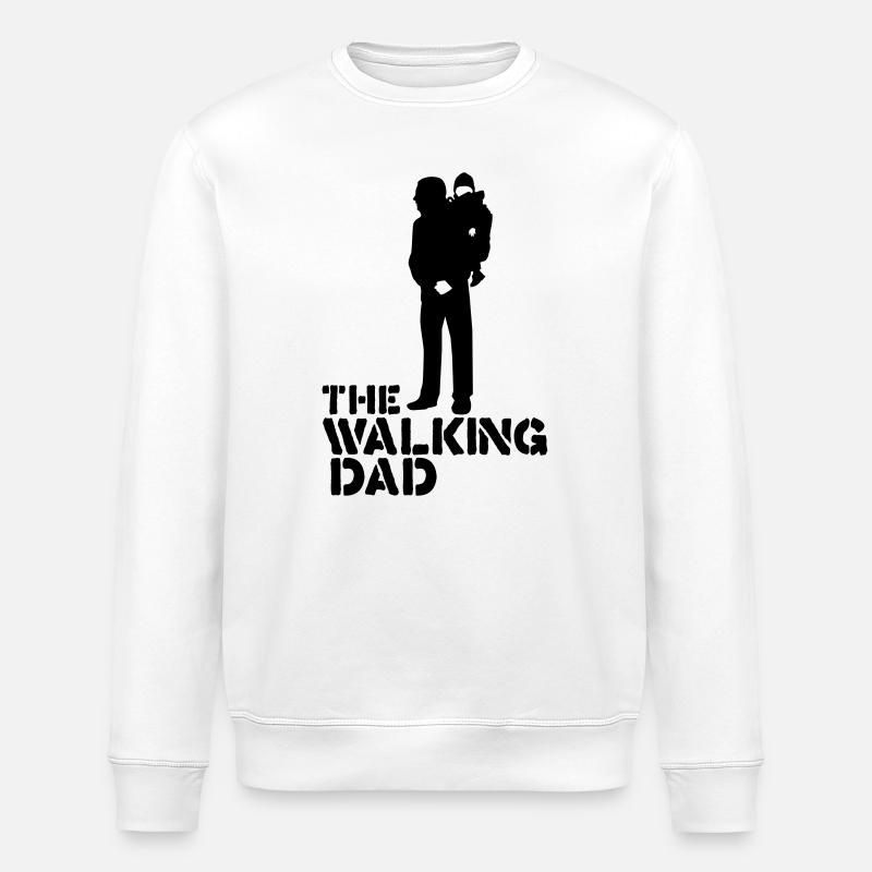 the walking dad - Stanley/Stella Unisex Bio-Sweatshirt ROLLER - Weiß
