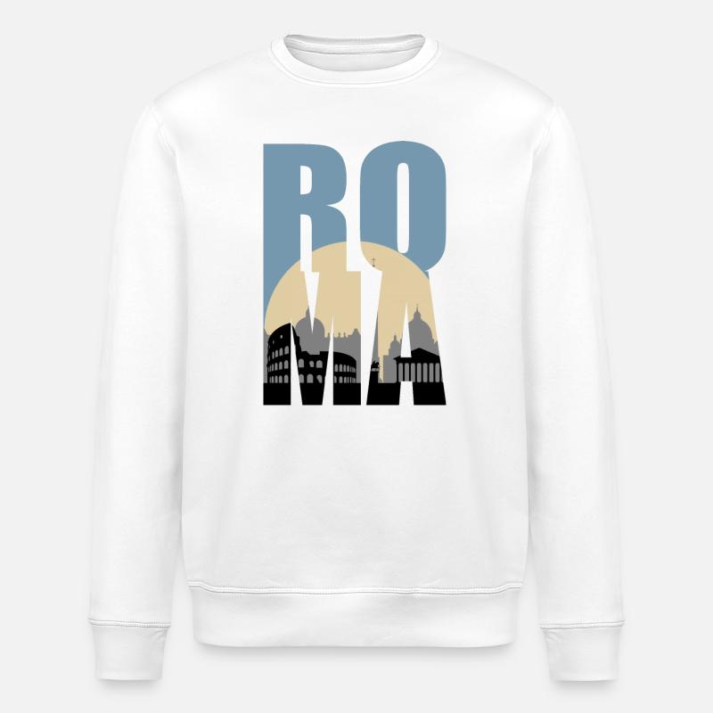 ROME - Stanley/Stella ROLLER Unisex Organic Sweatshirt - white
