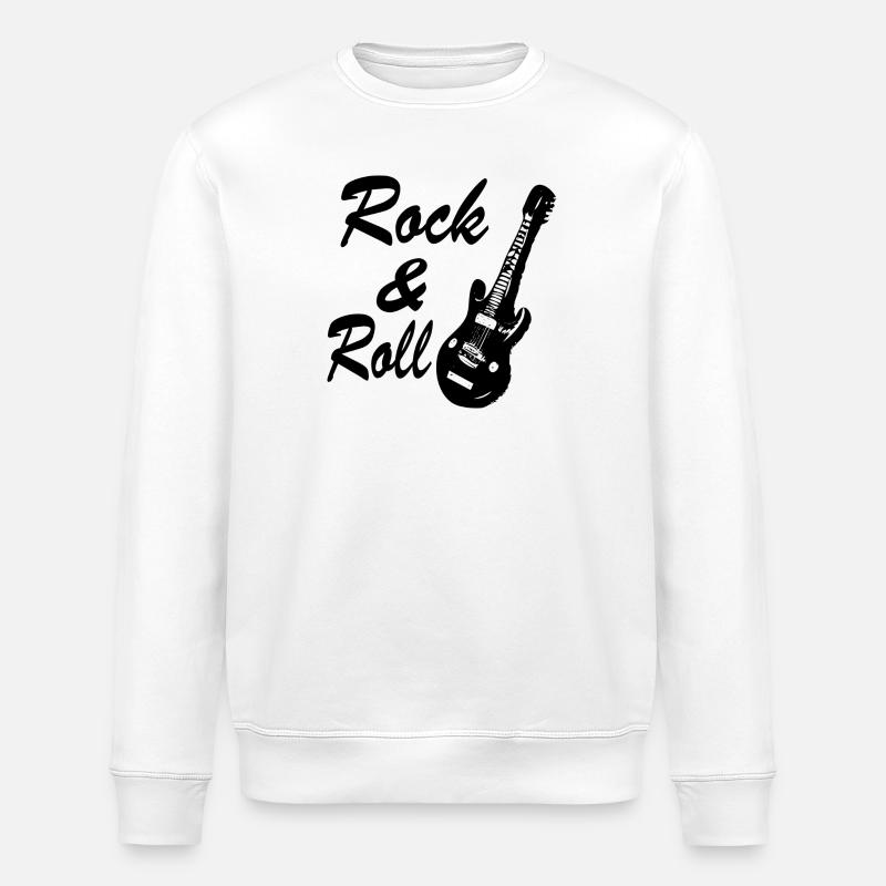 Rock and roll - Stanley/Stella ROLLER Unisex Organic Sweatshirt - white
