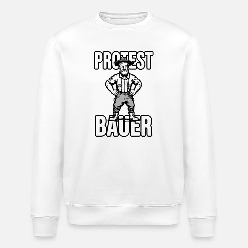 Protest Bauer - Stanley/Stella Unisex Bio-Sweatshirt ROLLER - Weiß