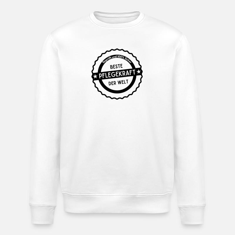Beste Pflegekraft der Welt - Stanley/Stella Unisex Bio-Sweatshirt ROLLER - Weiß