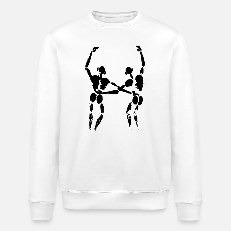 Zwei Freunde - Stanley/Stella Unisex Bio-Sweatshirt ROLLER - Weiß