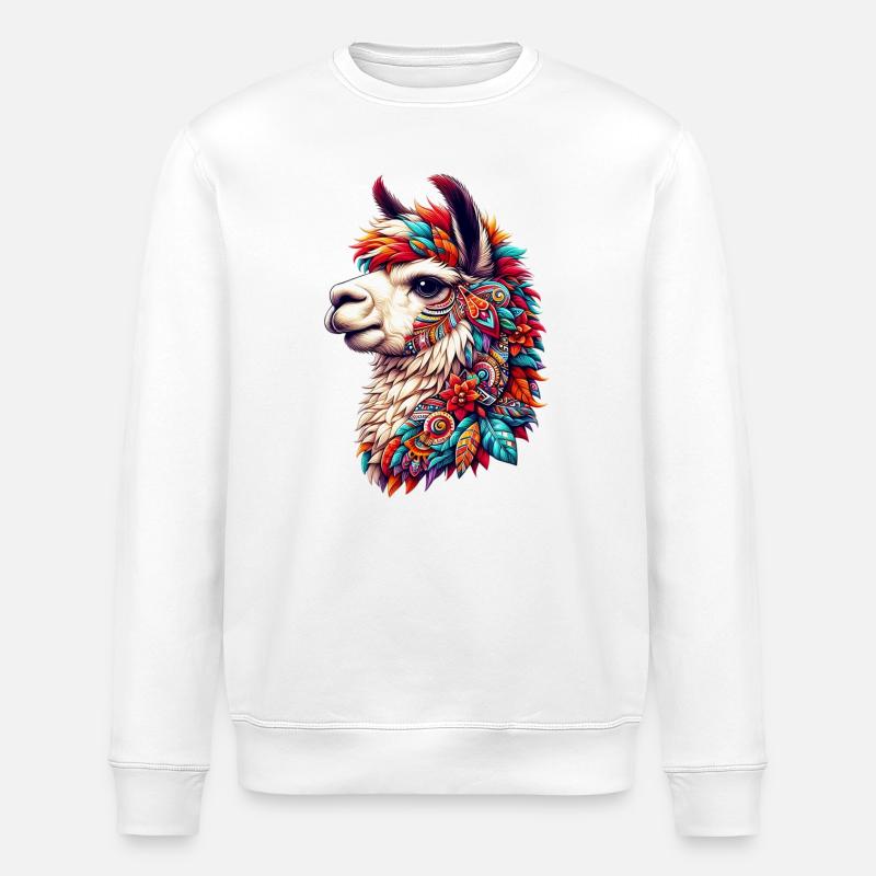 Alpaka - Stanley/Stella Unisex Bio-Sweatshirt ROLLER - Weiß