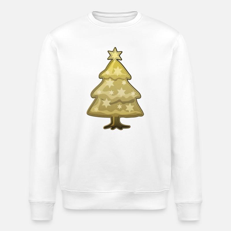 Sapin de Noël avec étoile - Sweat bio ROLLER Stanley/Stella Unisexe - blanc