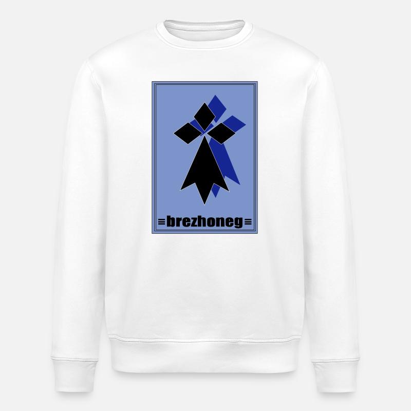 Brezhoneg - Stanley/Stella Unisex Bio-Sweatshirt ROLLER - Weiß