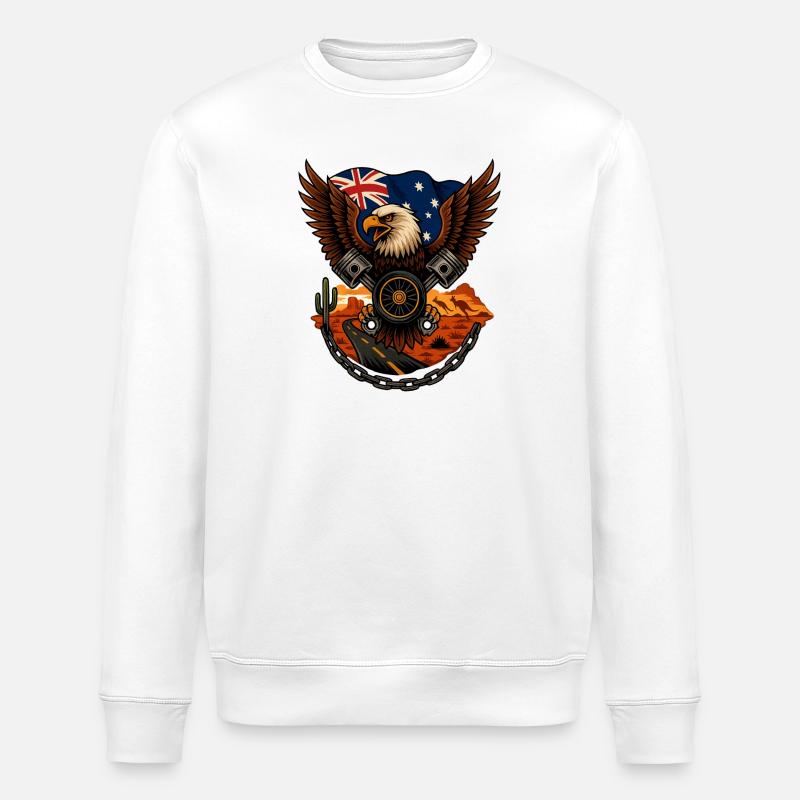 Aigle Australien Motorisé - Sweat bio ROLLER Stanley/Stella Unisexe - blanc