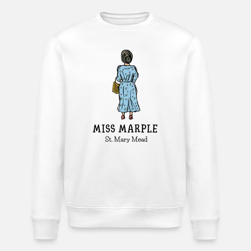 Mlle Marple St. Mary Mead - Sweat bio ROLLER Stanley/Stella Unisexe - blanc
