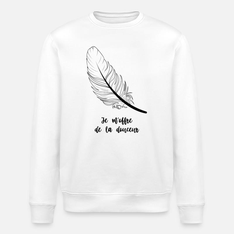 Je m'offre de la douceur - Sweat bio ROLLER Stanley/Stella Unisexe - blanc