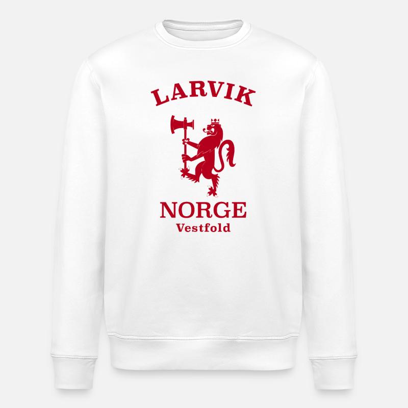 Larvik Norway Norwegen - Stanley/Stella Unisex Bio-Sweatshirt ROLLER - Weiß