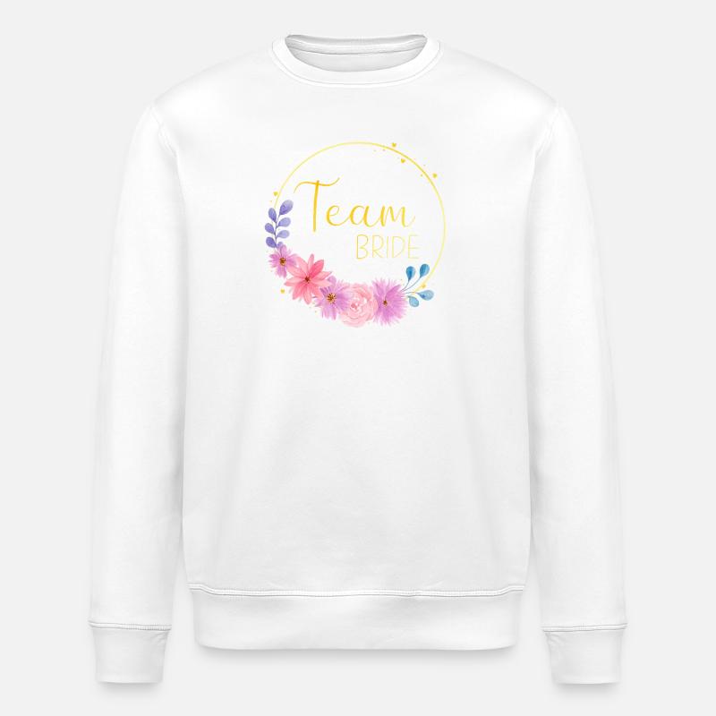 Team Bride - Stanley/Stella ROLLER Unisex Organic Sweatshirt - white