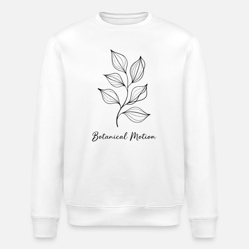 Mouvement botanique – Mouvement de la nature - Sweat bio ROLLER Stanley/Stella Unisexe - blanc