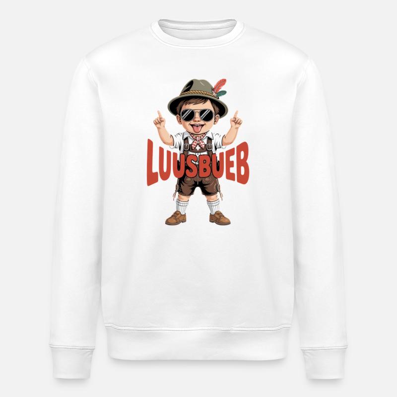 Luusbueb - Stanley/Stella Unisex Bio-Sweatshirt ROLLER - Weiß