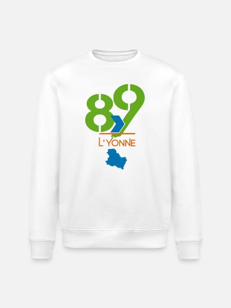 Logo 89 L'Yonne - Stanley/Stella Unisex Bio-Sweatshirt ROLLER - Weiß