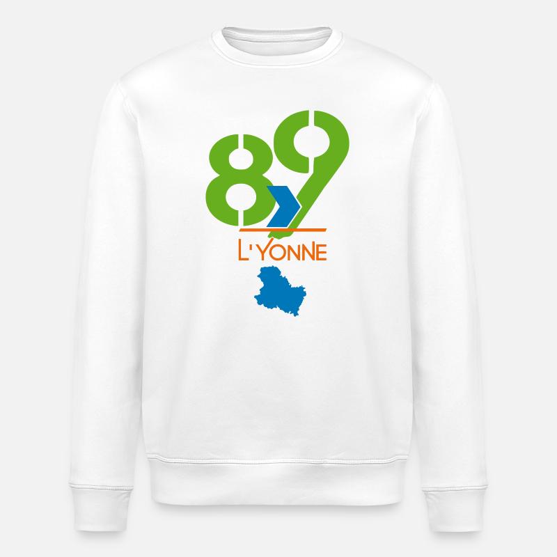 Logo 89 L'Yonne - Stanley/Stella Unisex Bio-Sweatshirt ROLLER - Weiß
