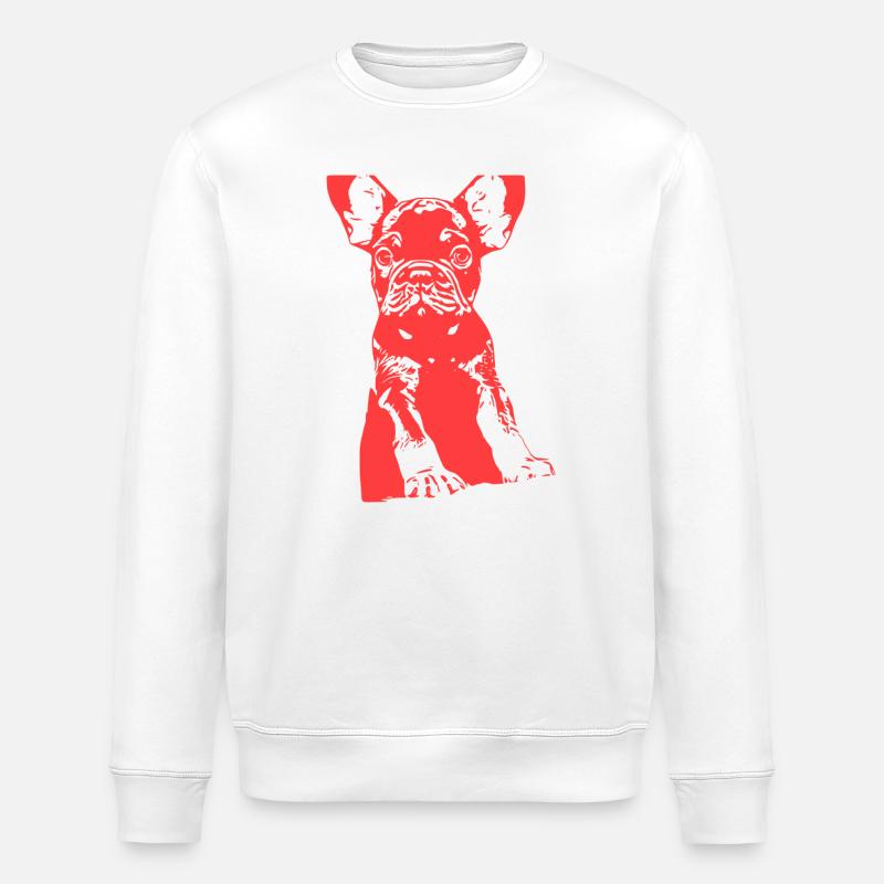 Bouledogue - Sweat bio ROLLER Stanley/Stella Unisexe - blanc