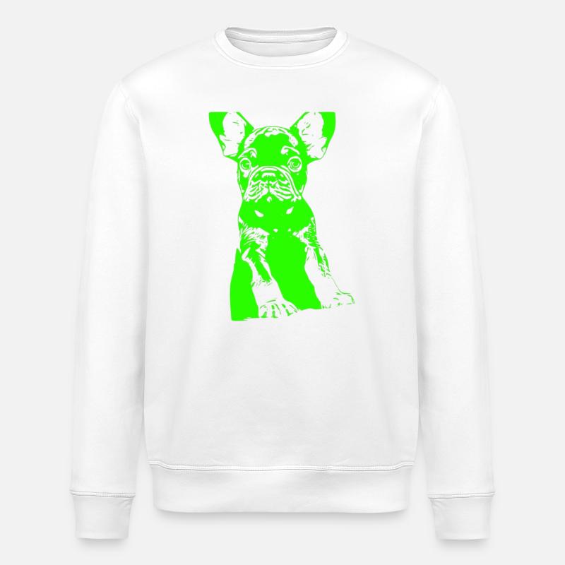 Bouledogue - Sweat bio ROLLER Stanley/Stella Unisexe - blanc