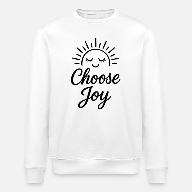 Choose Joy - Stanley/Stella Unisex Bio-Sweatshirt ROLLER - Weiß