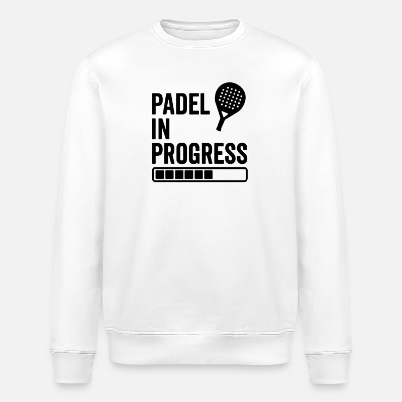 Padel in Progress - Stanley/Stella Unisex Bio-Sweatshirt ROLLER - Weiß