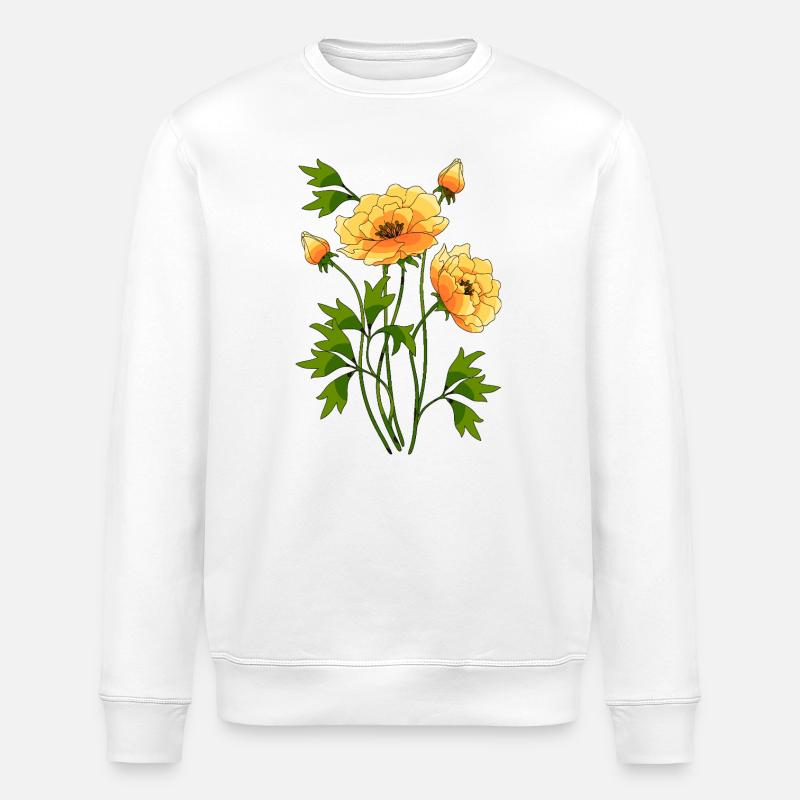 Fleur - Sweat bio ROLLER Stanley/Stella Unisexe - blanc