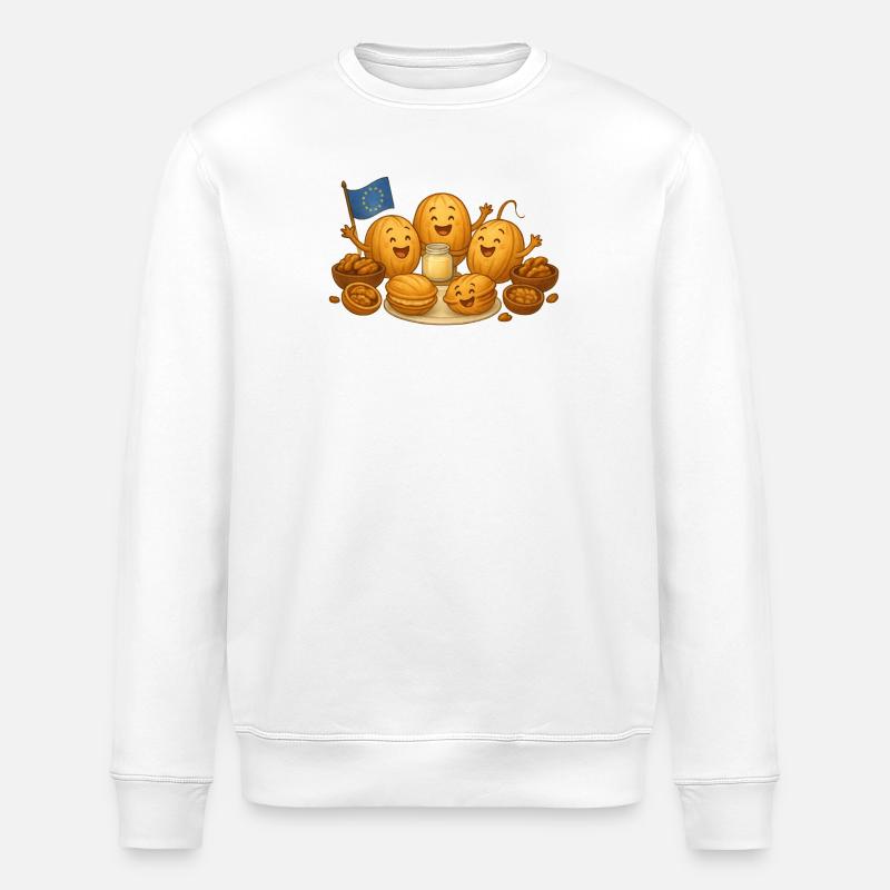 Walnut Pastry - Stanley/Stella ROLLER Unisex Organic Sweatshirt - white