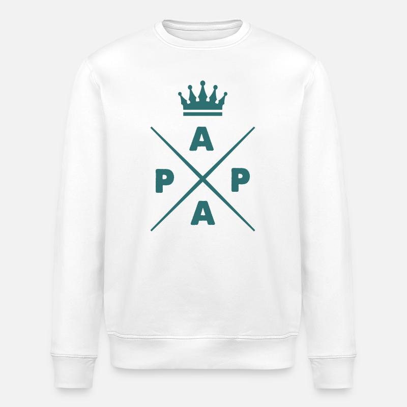 King Papa  - Stanley/Stella Unisex Bio-Sweatshirt ROLLER - Weiß