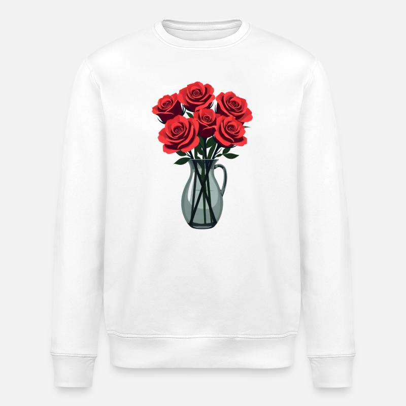 Rote Rosen - Stanley/Stella Unisex Bio-Sweatshirt ROLLER - Weiß