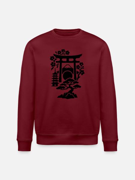 Japan Silhouette - Stanley/Stella ROLLER Unisex Organic Sweatshirt - white