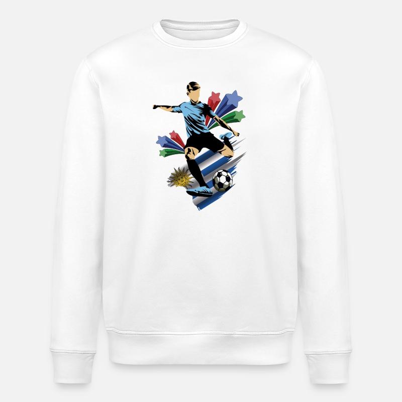 Uruguay - Uruguay - Flags - Stanley/Stella ROLLER Unisex Organic Sweatshirt - white