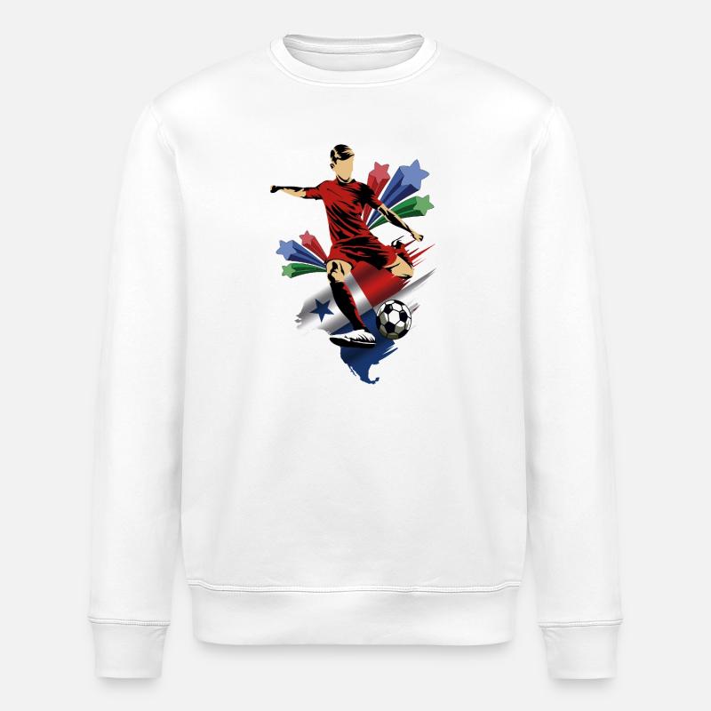 Panama - Panama - Flags - Stanley/Stella ROLLER Unisex Organic Sweatshirt - white