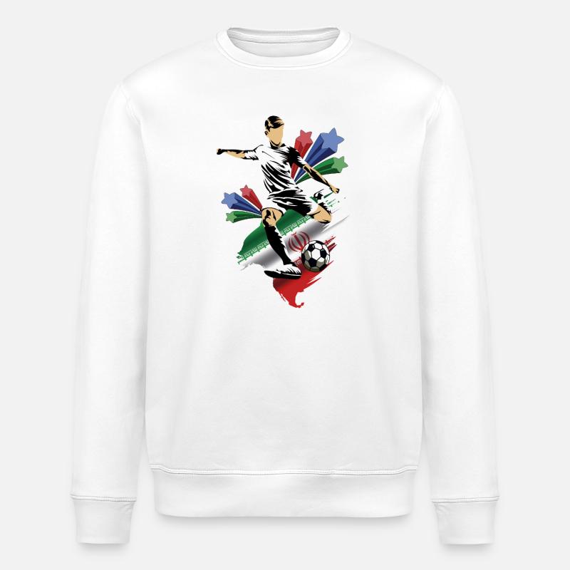 Iran - Iran - Flags - Stanley/Stella ROLLER Unisex Organic Sweatshirt - white
