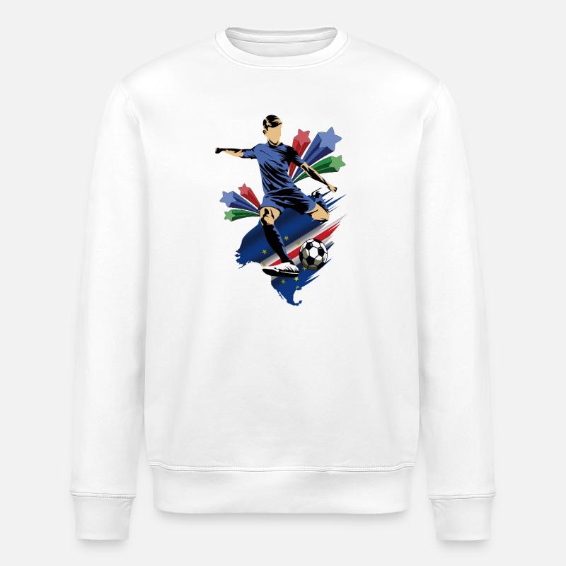 Cap-Vert - Cap-Vert - Drapeau - Sweat bio ROLLER Stanley/Stella Unisexe - blanc