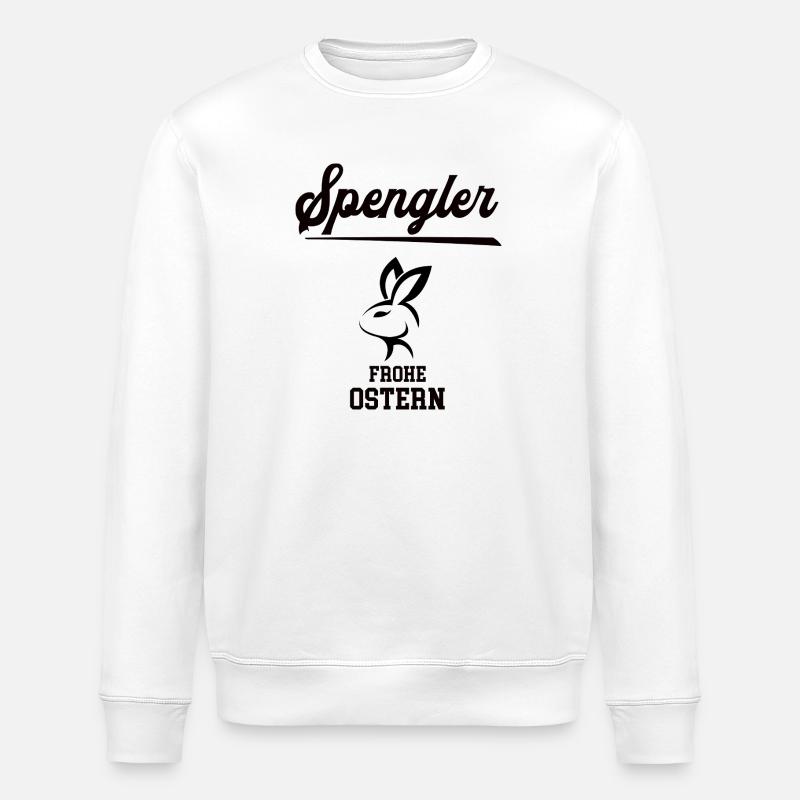 Spengler Ostern Geschenk Spenglerei Meister Azubi - Stanley/Stella Unisex Bio-Sweatshirt ROLLER - Weiß