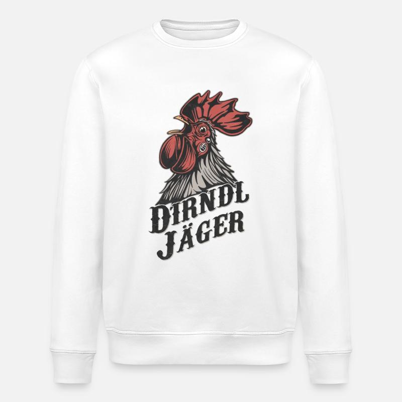 Dirndl Hunter Dictons Drôles Humour - Sweat bio ROLLER Stanley/Stella Unisexe - blanc
