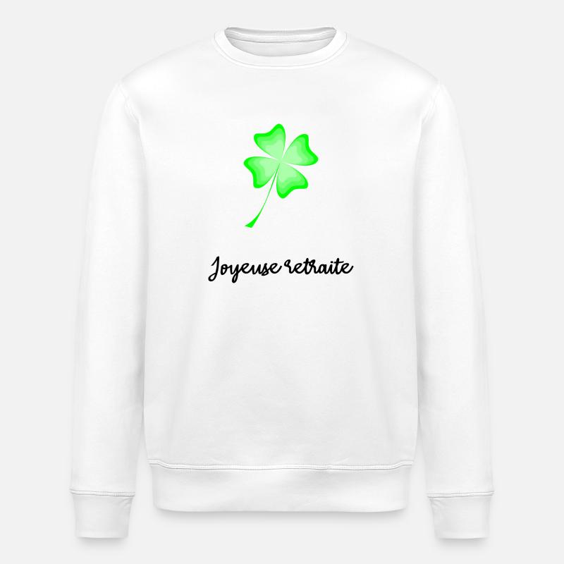 RETRAITE. BONNE RETRAITE. JOYEUSE RETRAITE. - Sweat bio ROLLER Stanley/Stella Unisexe - blanc