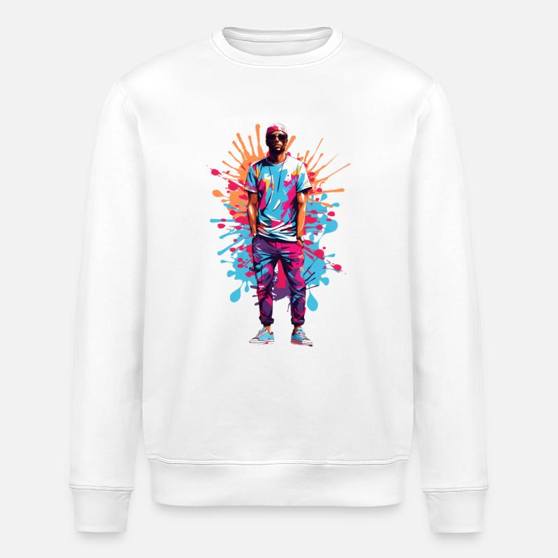 Coole Hipster - Stanley/Stella Unisex Bio-Sweatshirt ROLLER - Weiß
