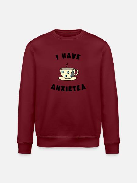 Ich habe ANXIETEA Tee - Stanley/Stella Unisex Bio-Sweatshirt ROLLER - Weiß