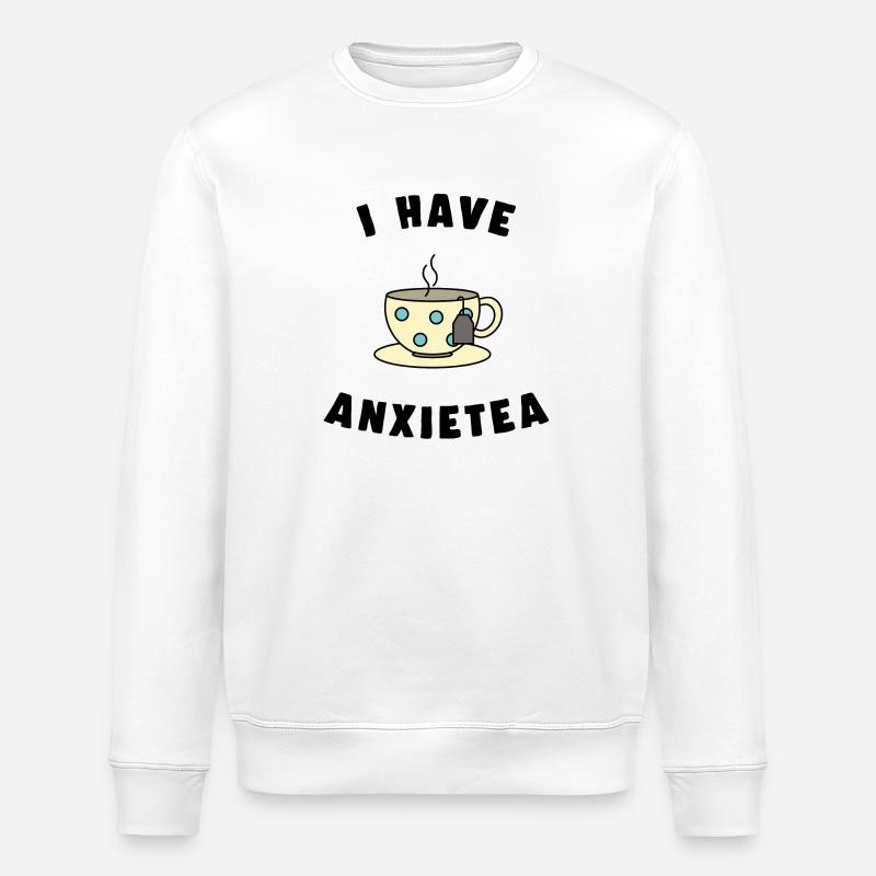 Ich habe ANXIETEA Tee - Stanley/Stella Unisex Bio-Sweatshirt ROLLER - Weiß