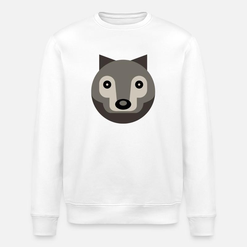 Wolf - Stanley/Stella Unisex Bio-Sweatshirt ROLLER - Weiß