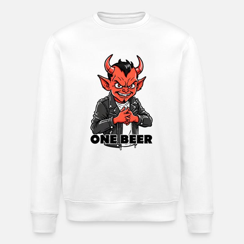 Roter Teufel - Stanley/Stella Unisex Bio-Sweatshirt ROLLER - Weiß