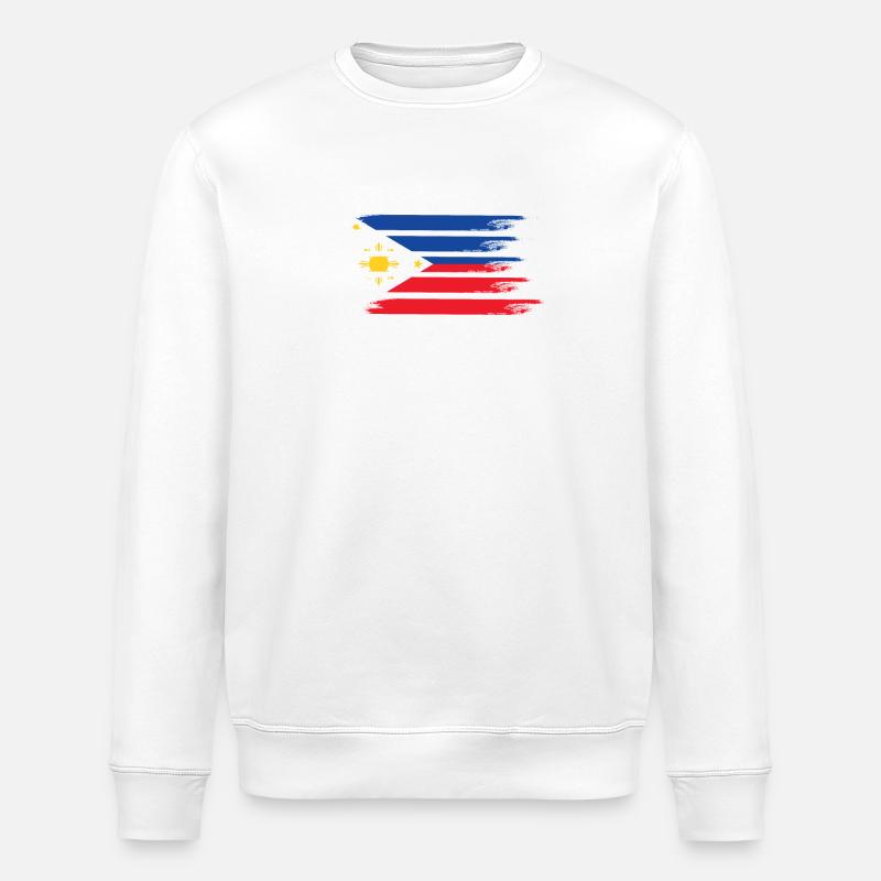 Philippinen Flagge - Stanley/Stella Unisex Bio-Sweatshirt ROLLER - Weiß
