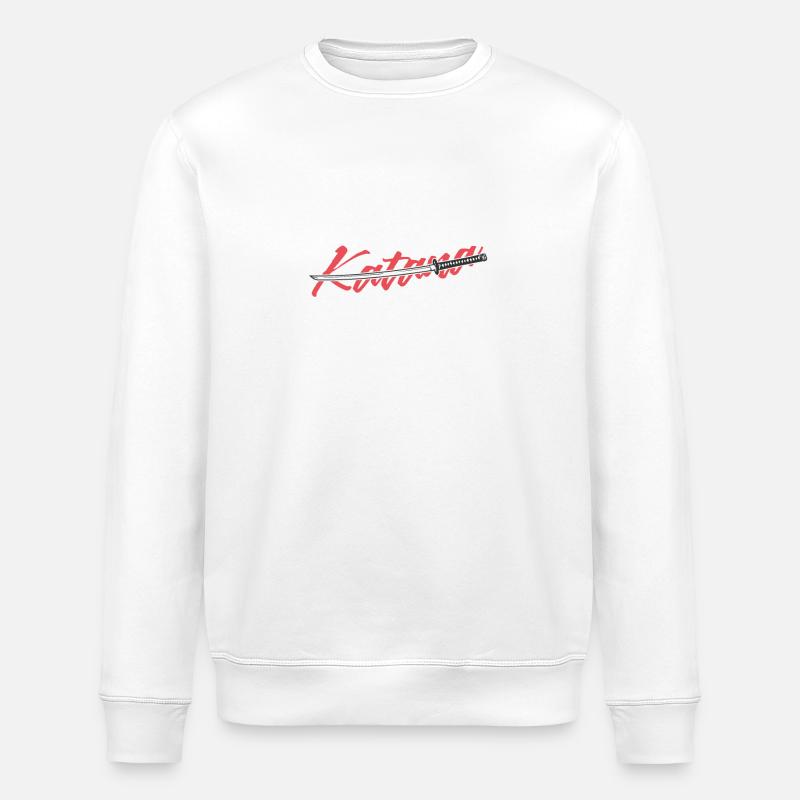 Samurai Sword Katana - Stanley/Stella ROLLER Unisex Organic Sweatshirt - white
