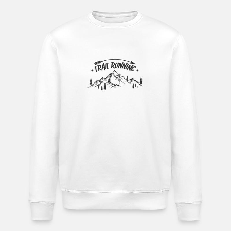 Joggen Trail Running - Stanley/Stella Unisex Bio-Sweatshirt ROLLER - Weiß