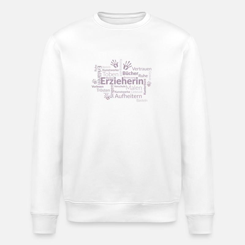 Erzieherin Komplimente - Stanley/Stella Unisex Bio-Sweatshirt ROLLER - Weiß
