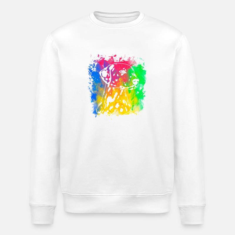 Dalmatien Rétro - Sweat bio ROLLER Stanley/Stella Unisexe - blanc