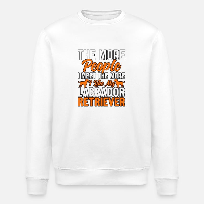 LABRADOR RETRIEVER - Sweat bio ROLLER Stanley/Stella Unisexe - blanc
