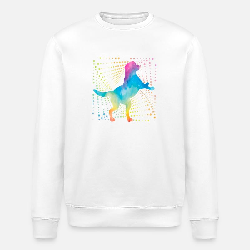 Labrador Rétro - Sweat bio ROLLER Stanley/Stella Unisexe - blanc
