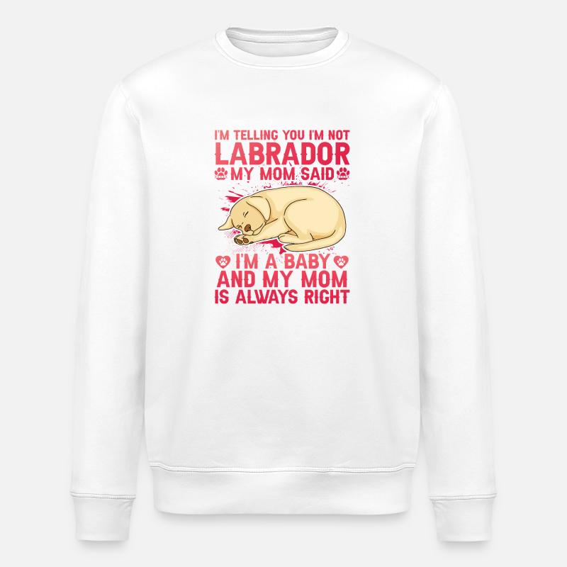 Labrador - Stanley/Stella ROLLER Unisex Organic Sweatshirt - white