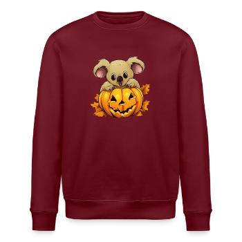Koala-Kürbis-Lazy-Halloween-Party-Kostüm für - Stanley/Stella Unisex Bio-Sweatshirt ROLLER - Weiß - Vorne - Nik (191cm)