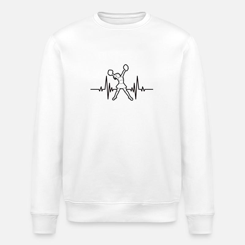 Cheerleader Mädchen Cheerleading Cheerleaderin - Stanley/Stella Unisex Bio-Sweatshirt ROLLER - Weiß